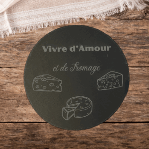 Plateau à fromage en ardoise