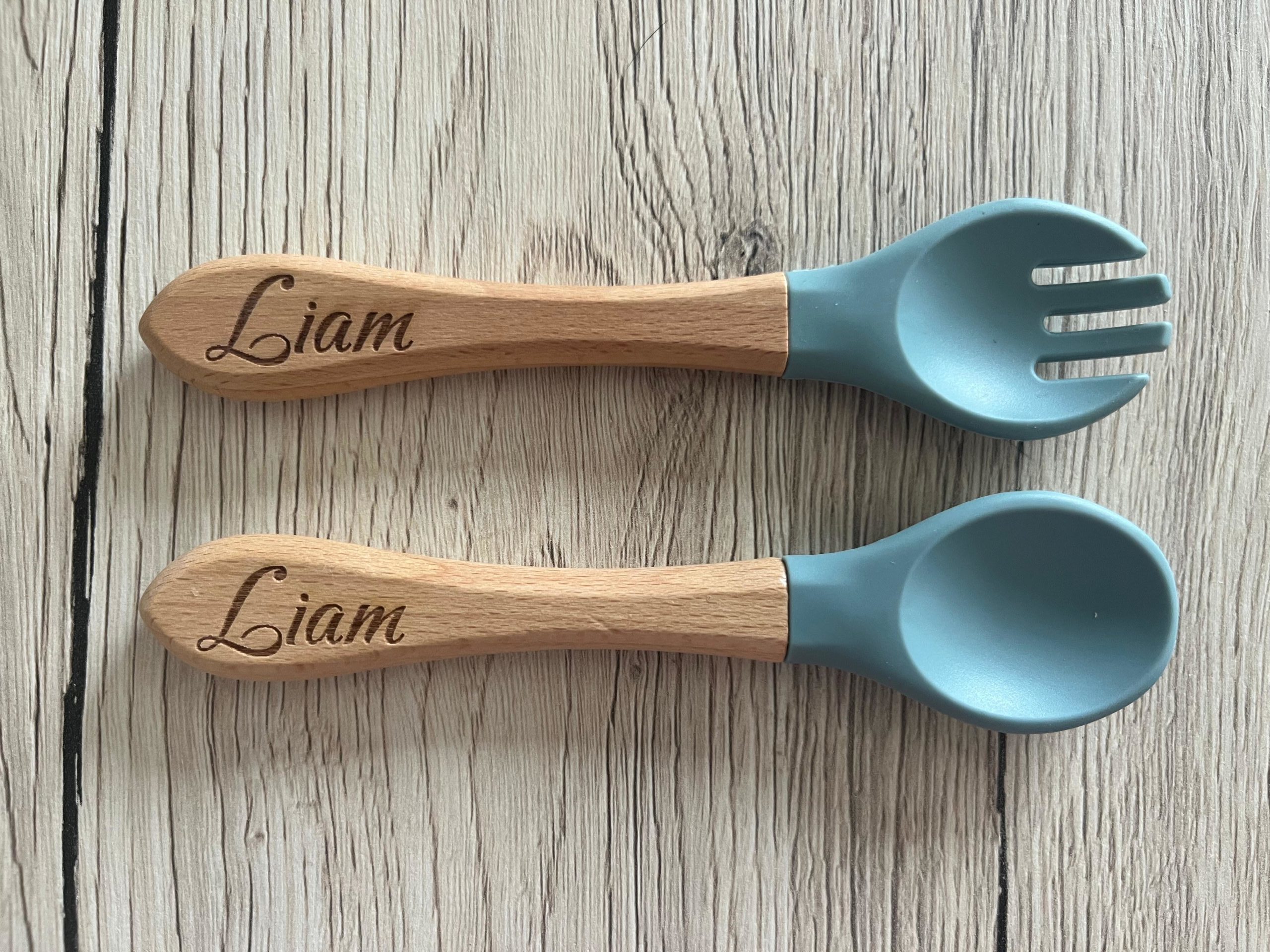 Cuillère et fourchette personnalisée