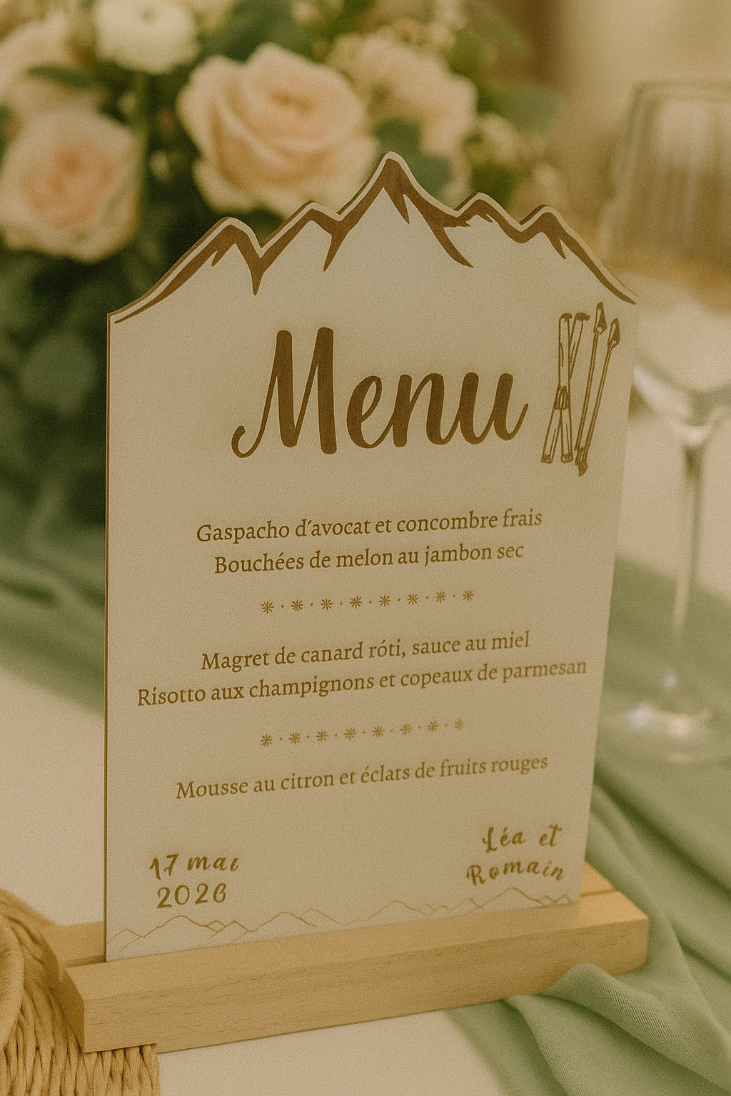 Menu de mariage