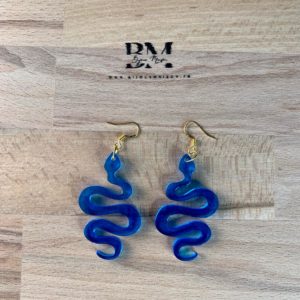 Boucles d’oreilles Bleues 2
