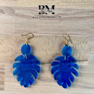 Boucles d’oreilles Bleues 1